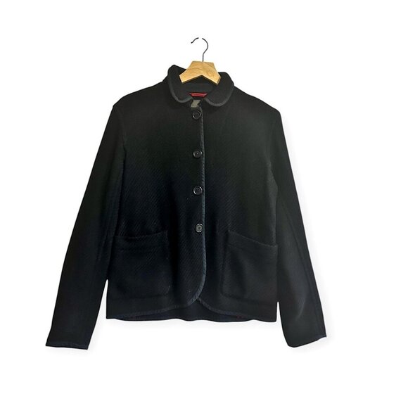 Prada Linea Rossa Wool Jacket Navy Blue Size L Made in Italy Early 2000s - Picture 1 of 14